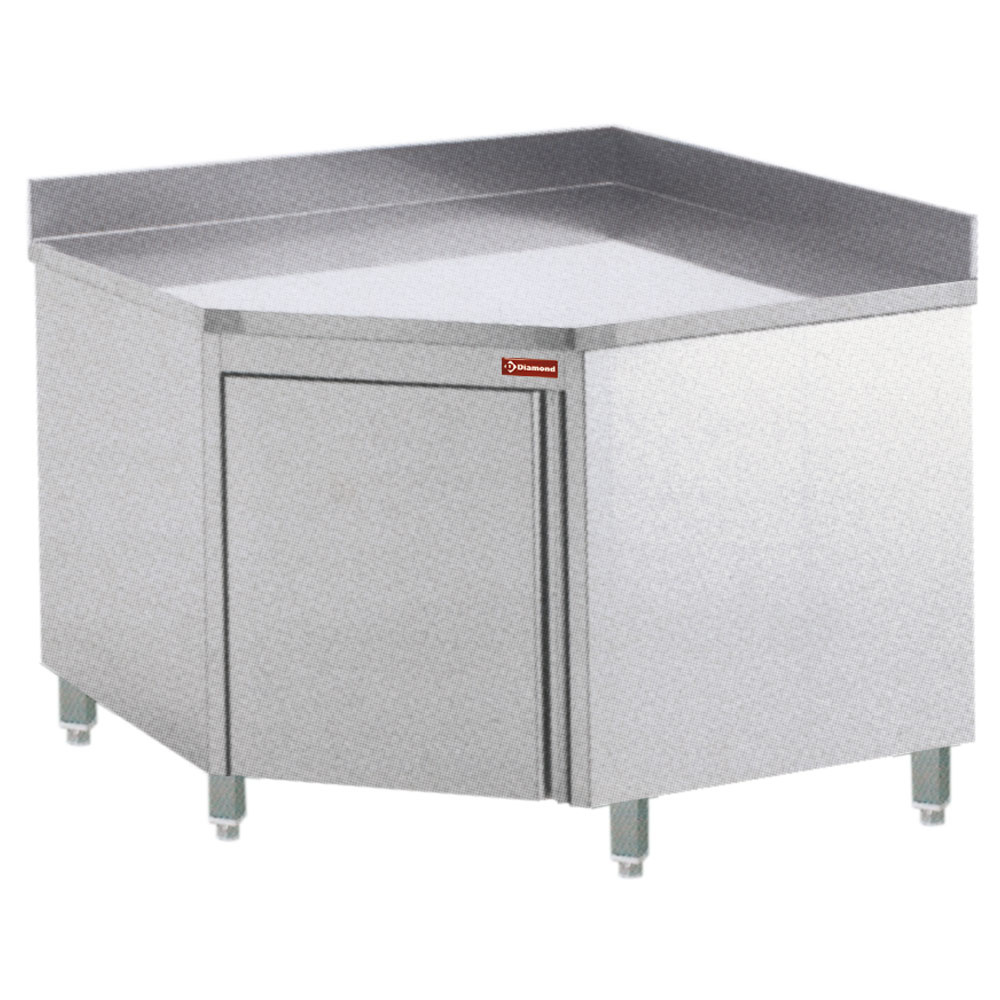 Mesa con armario en angulo 90°