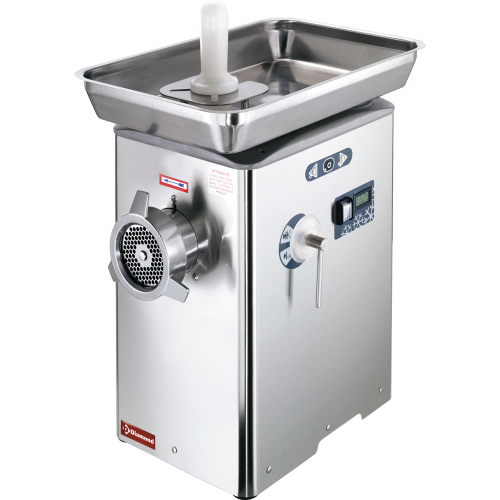Picadora de carne N°32 refrigerada, monobloque inox.