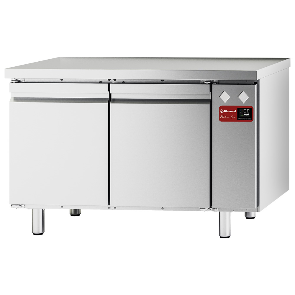 Mesa frigorífica y ventilada, 2 puertas GN 1/1, (sin grupo)
