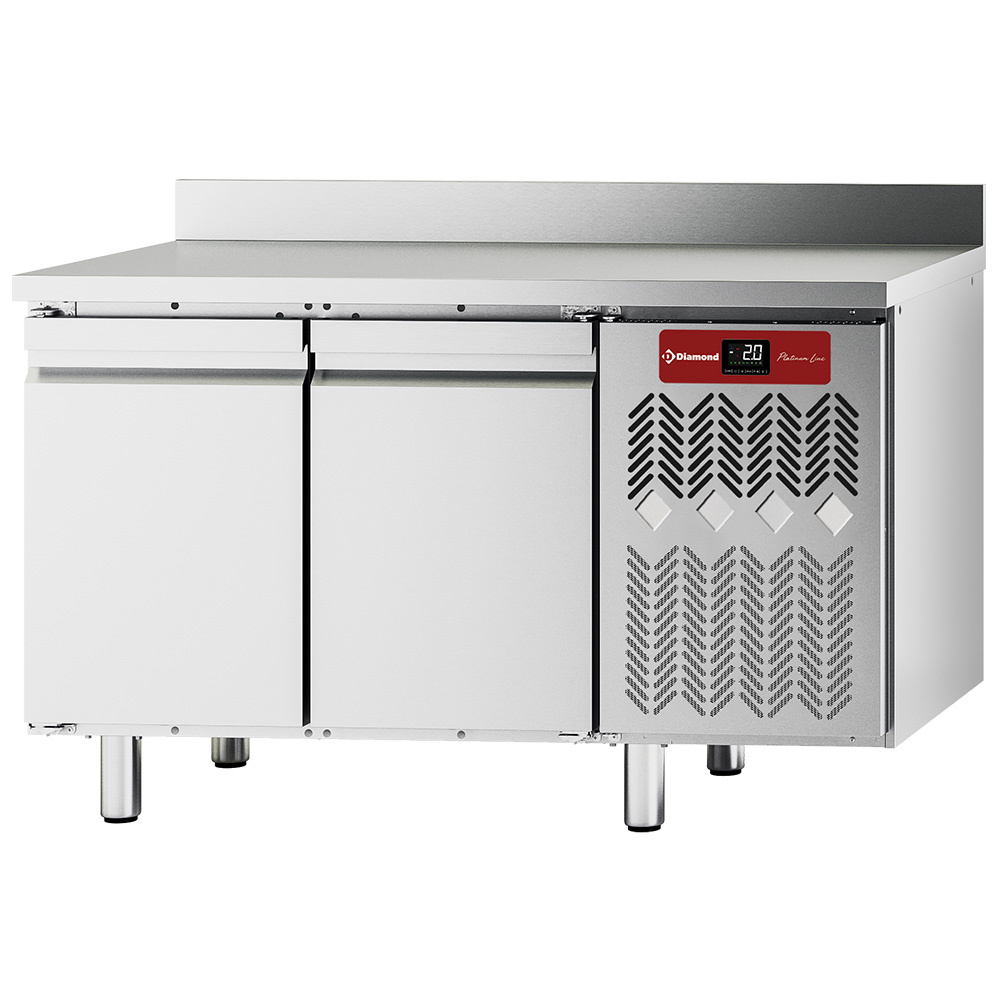 Mesa refrigerada mural, ventilada, 2 puertas GN 1/1, 260 litros