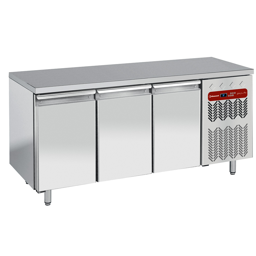 Mesa de congelación, ventilada, 3 puertas GN 1/1