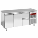 Mesa de refrigeración compuesta por :