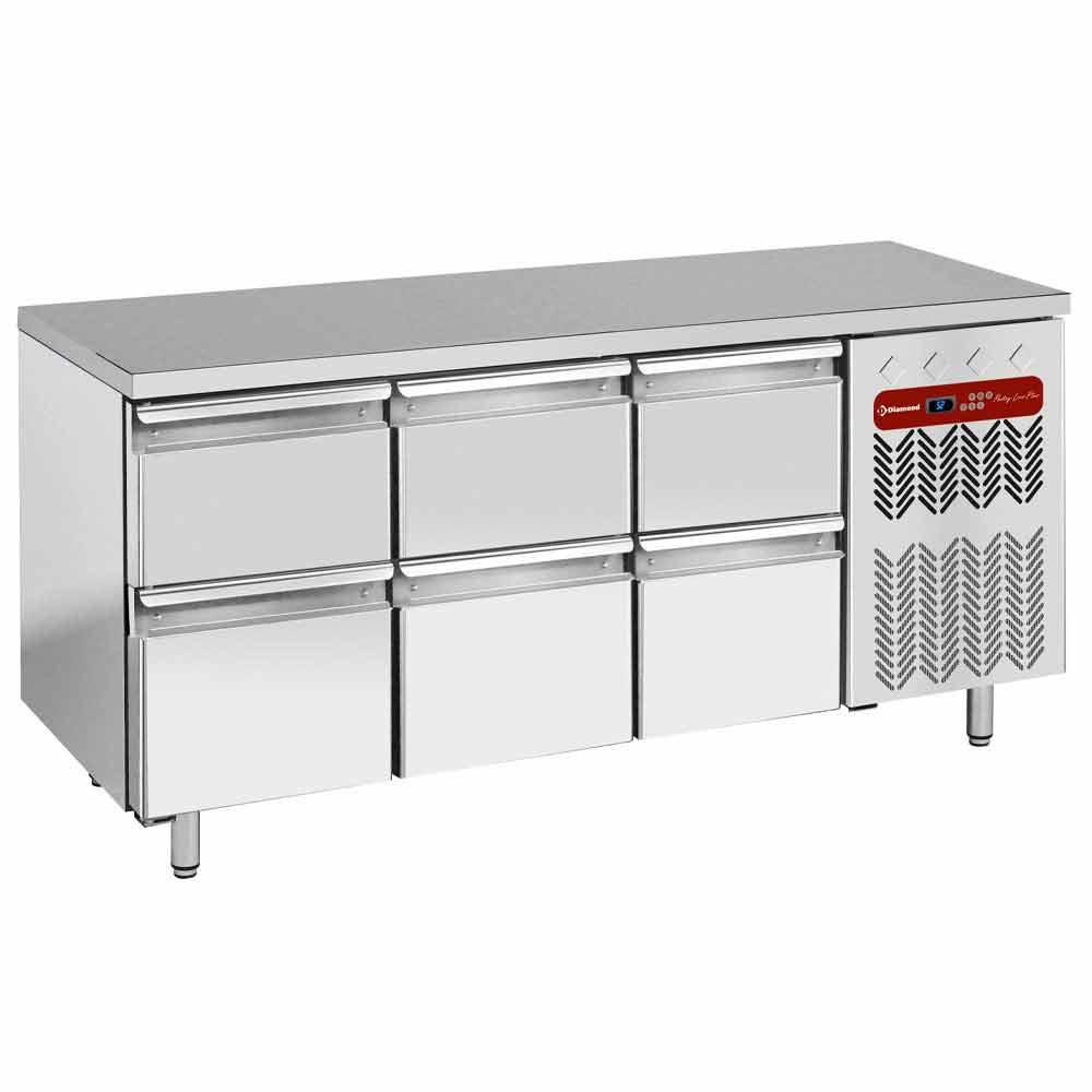 Mesa de refrigeración compuesta por :