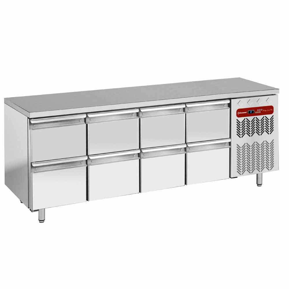 Mesa de refrigeración compuesta por :