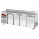 Mesa frigorifica,mural, ventilada, 4 puertas GN1/1 550 litros grupo a la izquierda