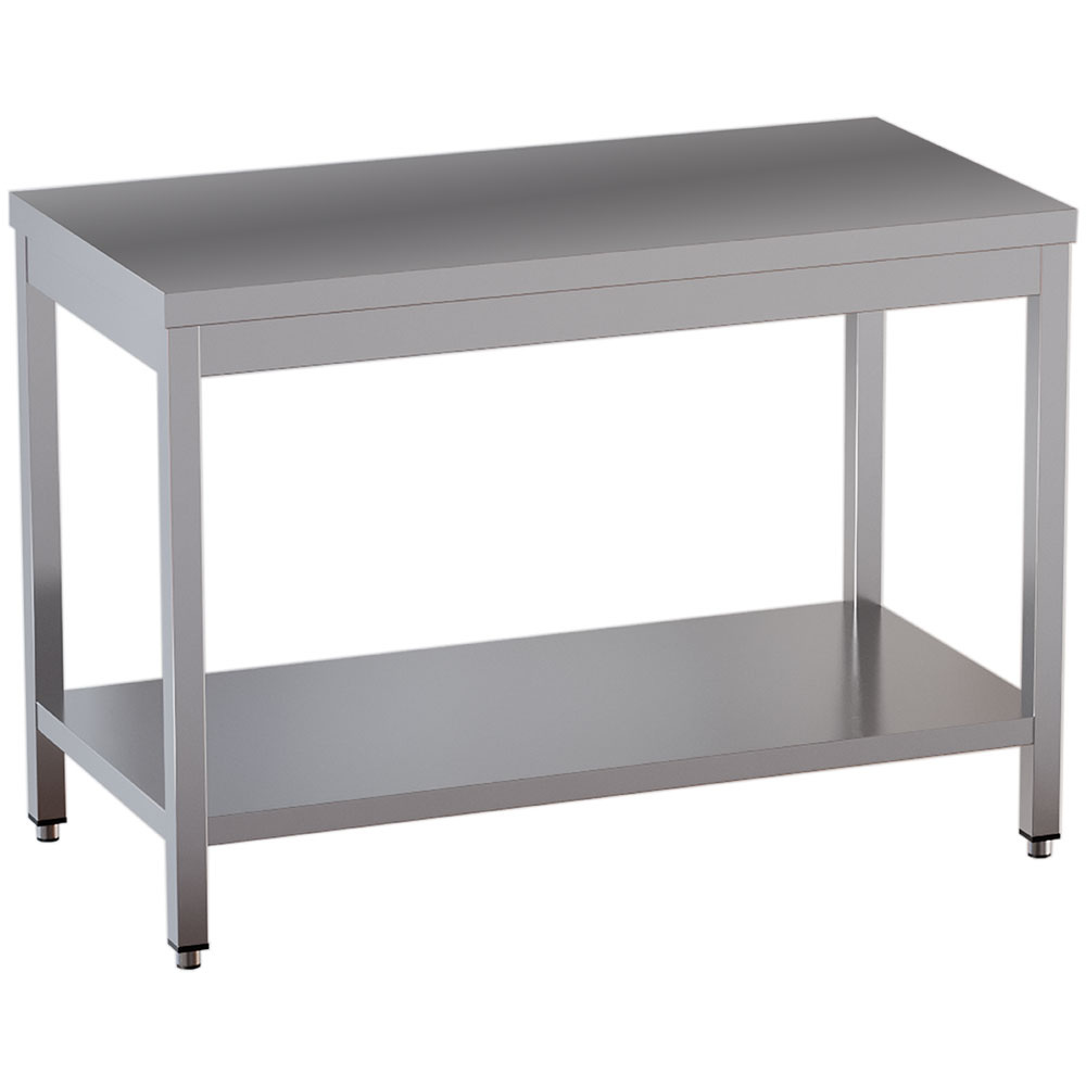 Mesa de trabajo con tableta inferior        