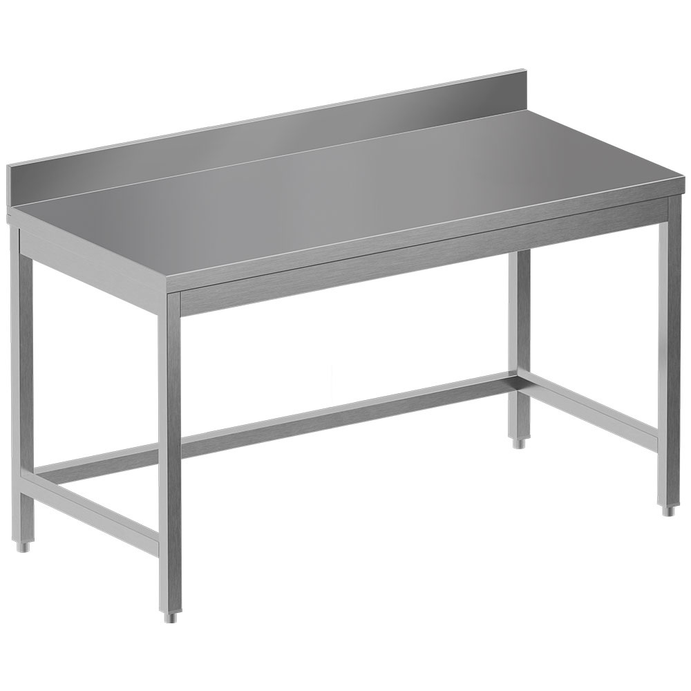 Mesa de trabajo sin tableta inferior + borde posterior        