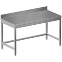 Mesa de trabajo sin tableta inferior + borde posterior        