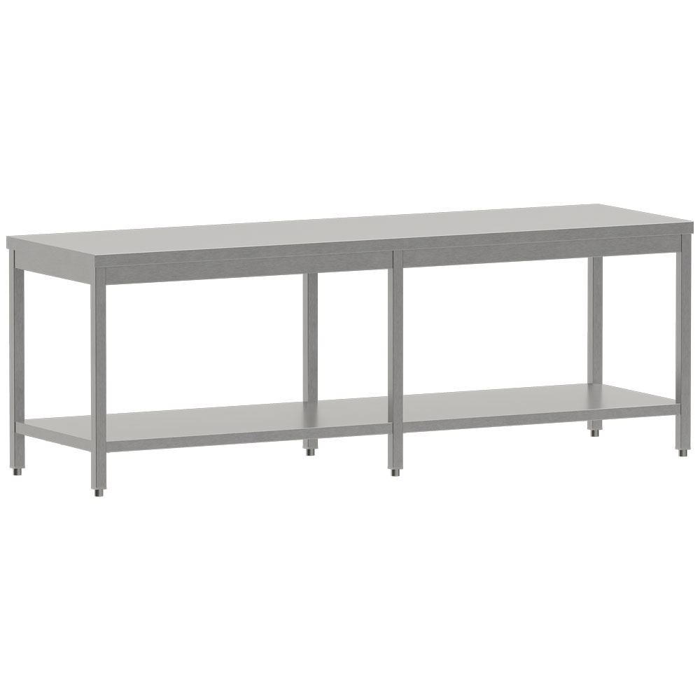 Mesa de trabajo con tableta inferior 