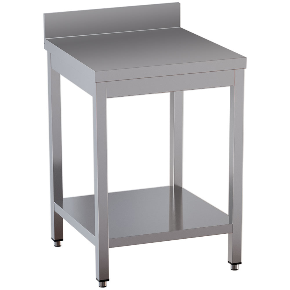 Mesa de trabajo con tableta inferior + borde posterior        