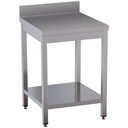 Mesa de trabajo con tableta inferior + borde posterior        