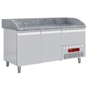 Mesa frigorífica 2 puertas 600x400, 1 cajones neutros (4x cubas 600x400)