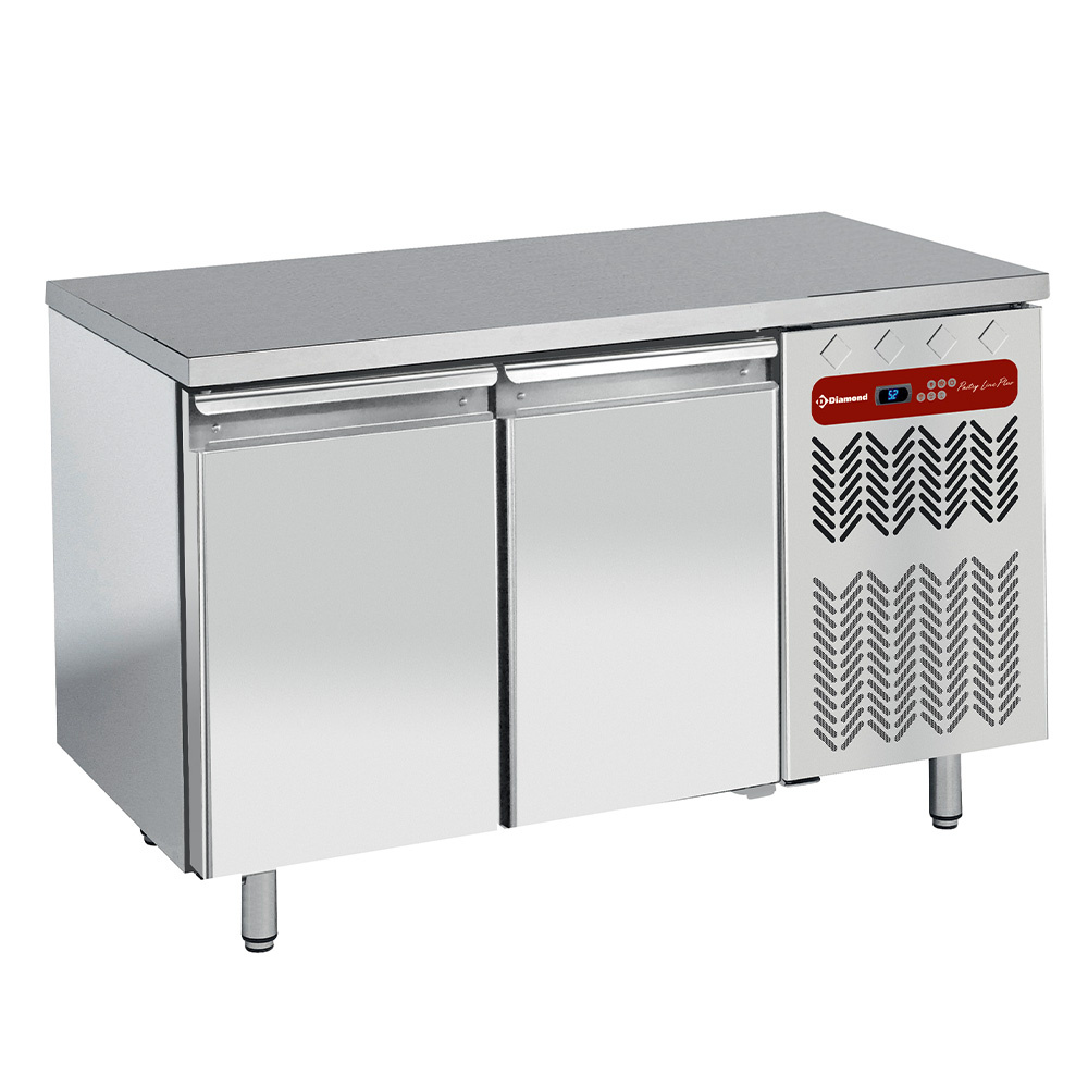 Mesa de congelación, ventilada-estática, 2 puertas EN 600x400