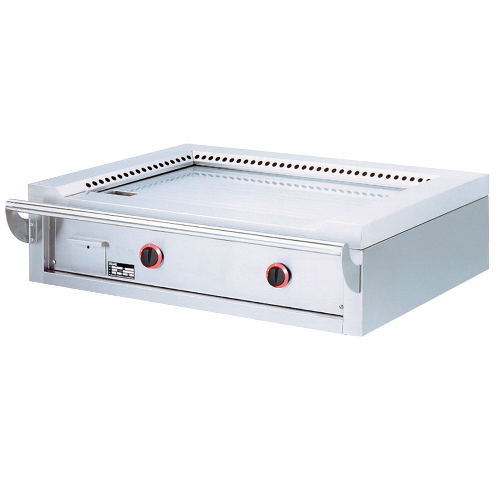 Placa "Teppanyaki" a gas, 2 zonas (2x 7 kW), de mesa -Top-
