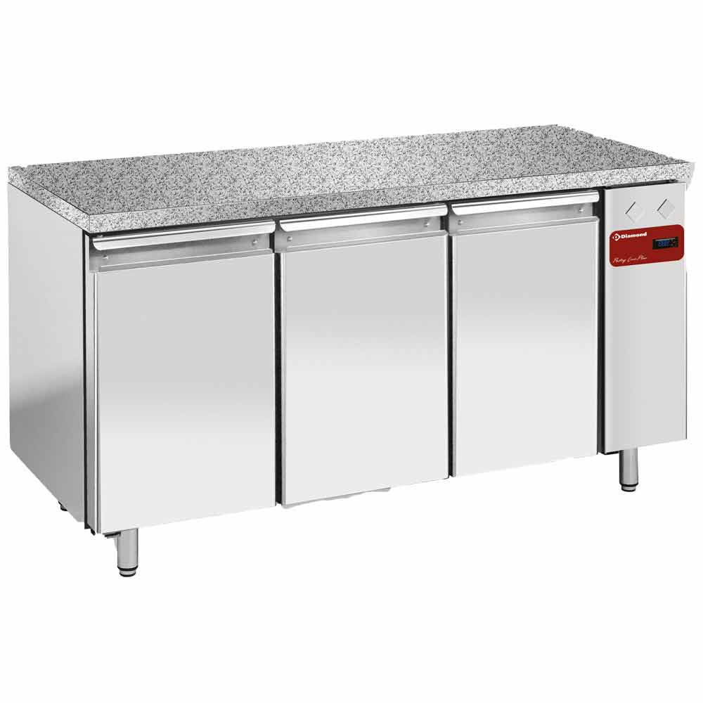 Mesa frig. y vent., 3 puertas EN 600x400 - Top de granito (sin grupo)