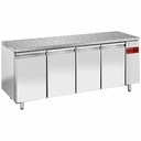 Mesa de cong., vent., 4 puertas EN 600x400 - Top de granito (sin grupo)