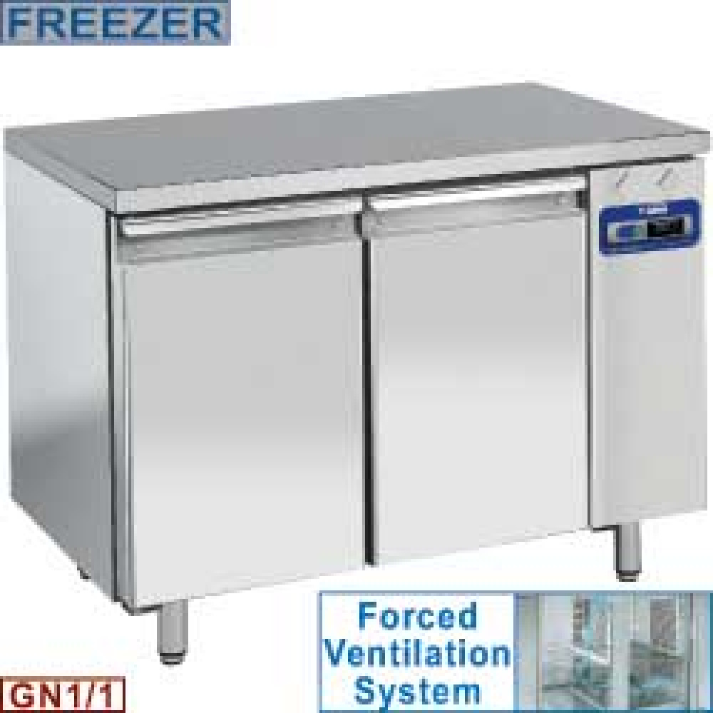 Mesa cong. y ventilada, 2 puertas GN 1/1, (sin grupo)