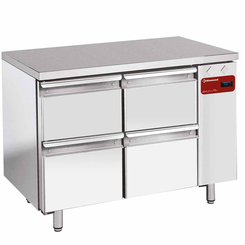 Mesa de refrigeración compuesta por :
