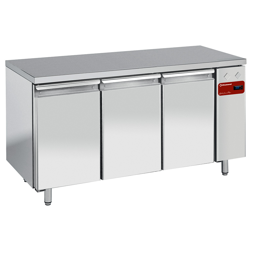 Mesa cong. y ventilada, 3 puertas GN 1/1, (sin grupo)