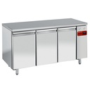 Mesa frigorífica y ventilada, 3 puertas GN 1/1, (sin grupo)