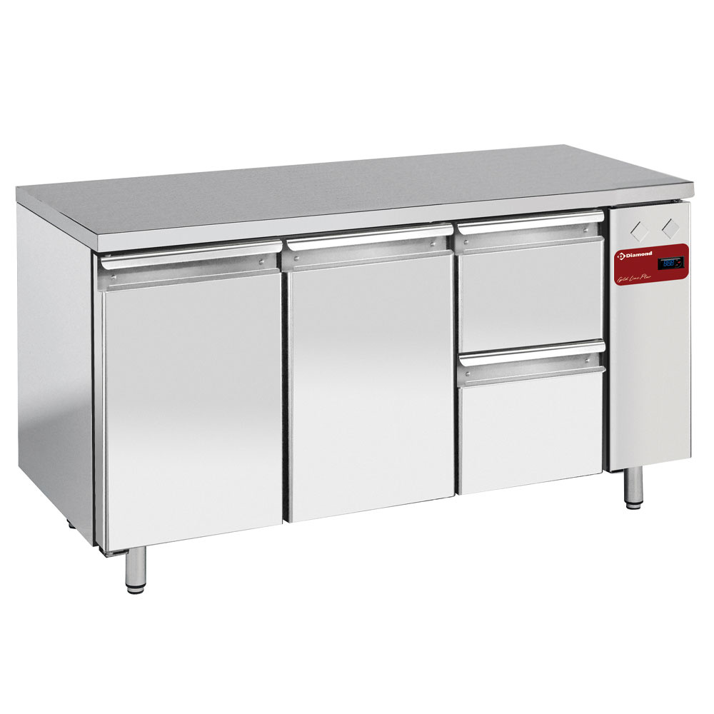 Mesa de refrigeración compuesta por :