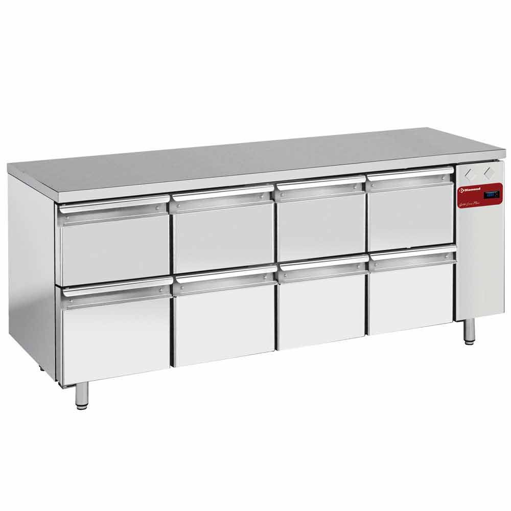 Mesa de refrigeración compuesta por :