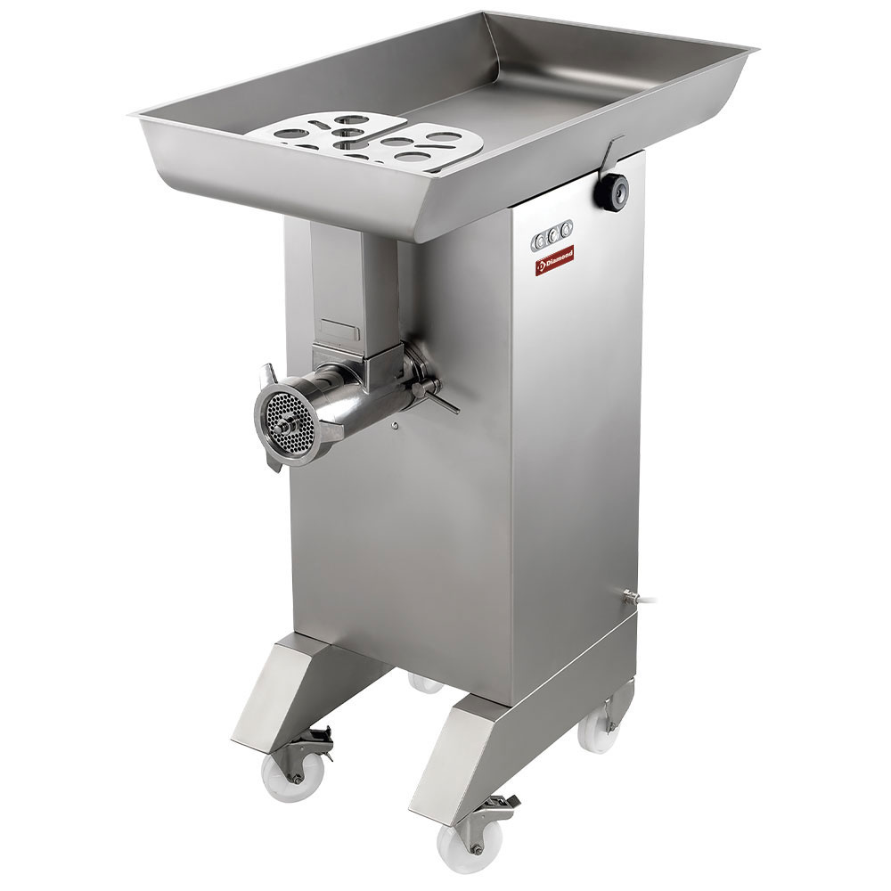 Picadora de acero inox N° 32, Ø 4.5  mm, 700 kg/h, con ruedas