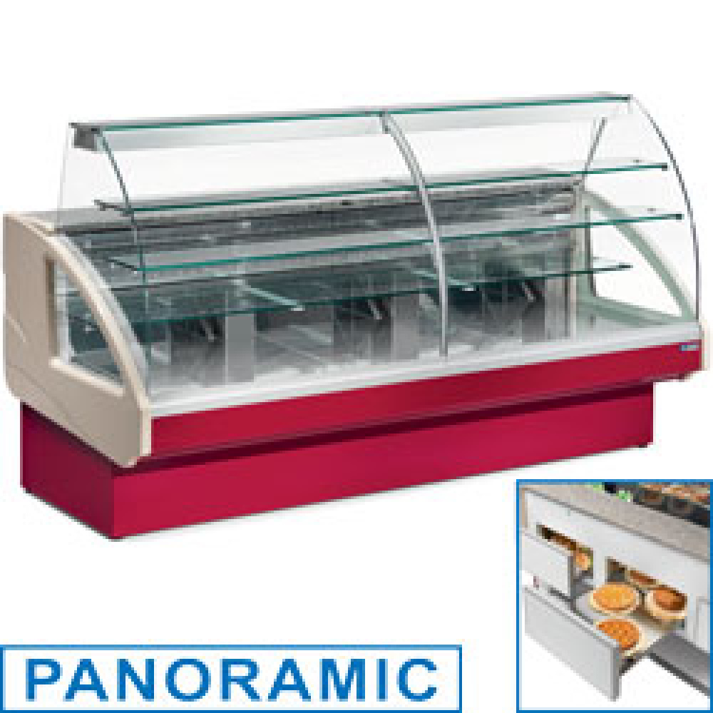 Mostrador vitrina refrigerado, estático, sistema de cajón, sin reserva