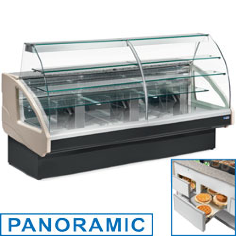 Mostrador vitrina refrigerado, estático, sistema de cajón, sin reserva