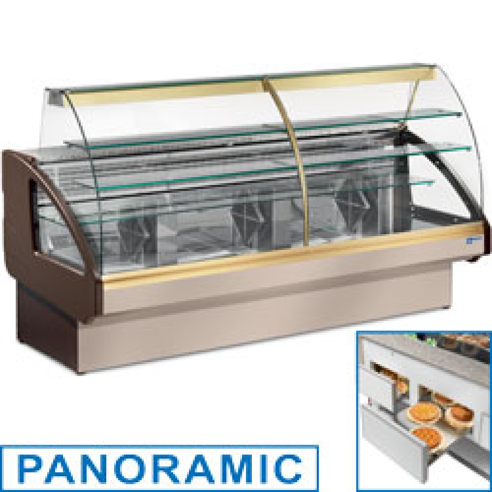 Mostrador vitrina refrigerado, estático, sistema de cajón, sin reserva