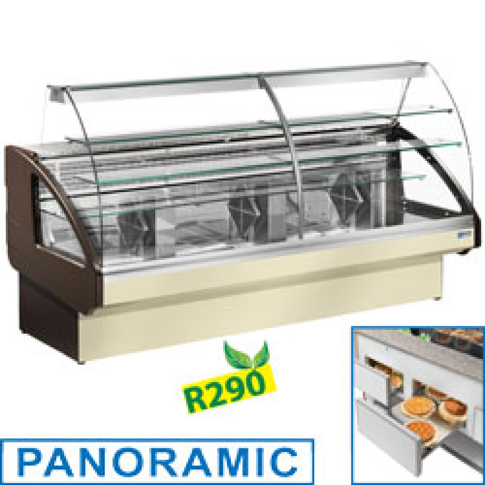 Mostrador vitrina refrigerado, estático, sistema de cajón, sin reserva
