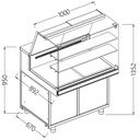 Banco vitrina EN & GN, cristal alto, ventilado, sin reserva