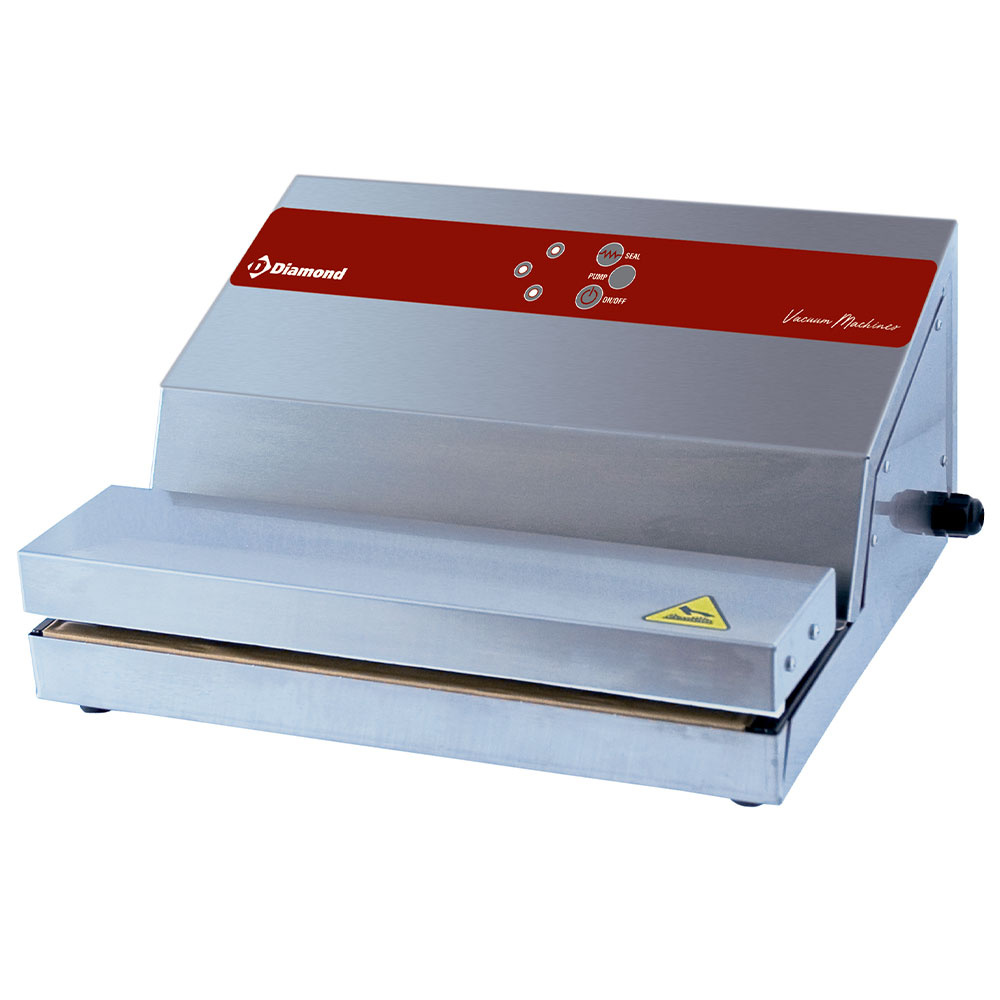 Máquina sistema vacío en acero inoxidable, bomba 16 l./min, soldadura 330 mm