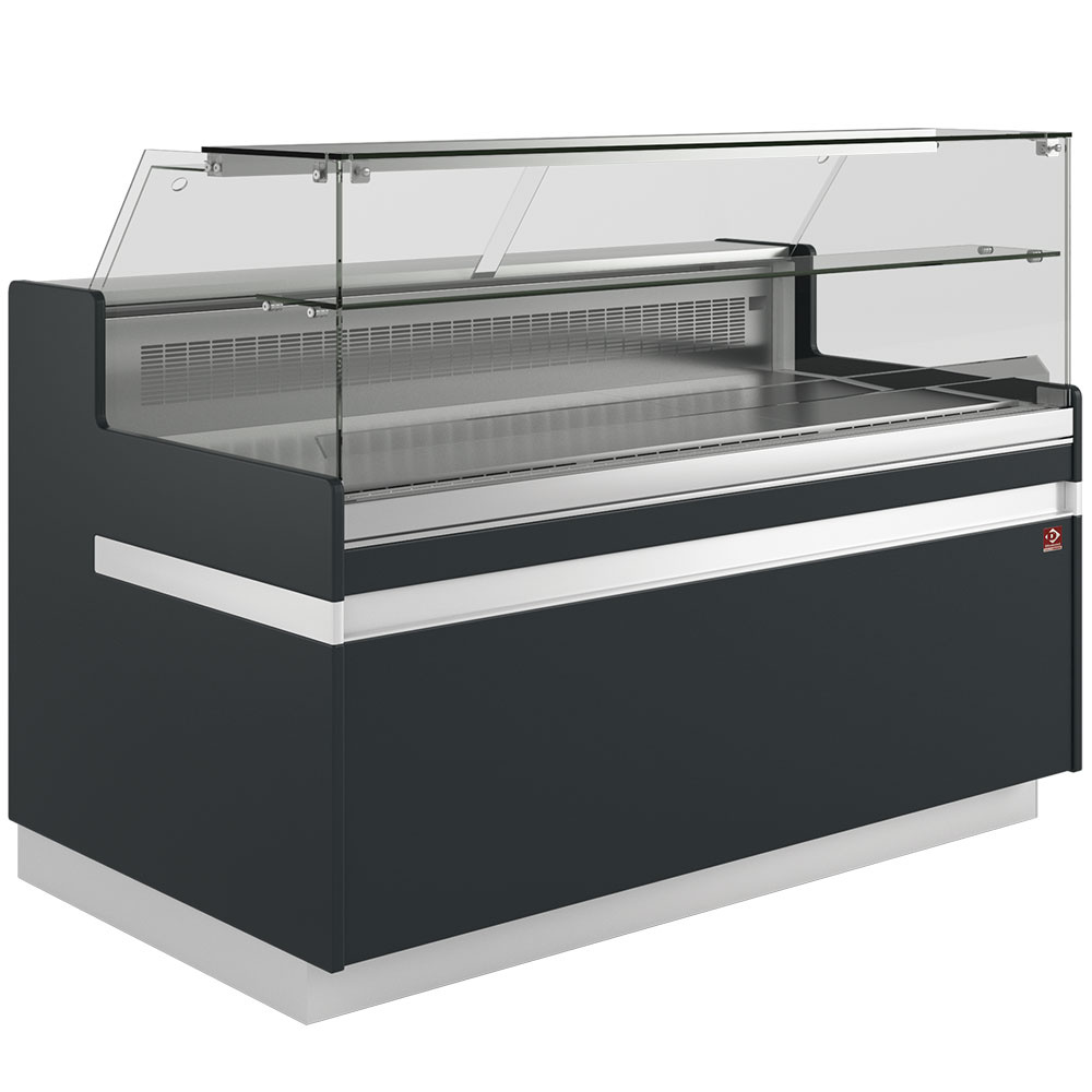 Banco vitrina refrigerado, EN & GN, cristal bajo, ventilado, sin reserva
