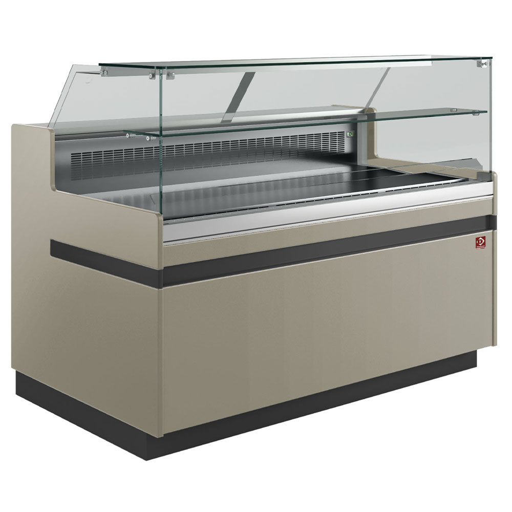 Banco vitrina refrigerado, EN & GN, cristal bajo, ventilado, sin reserva