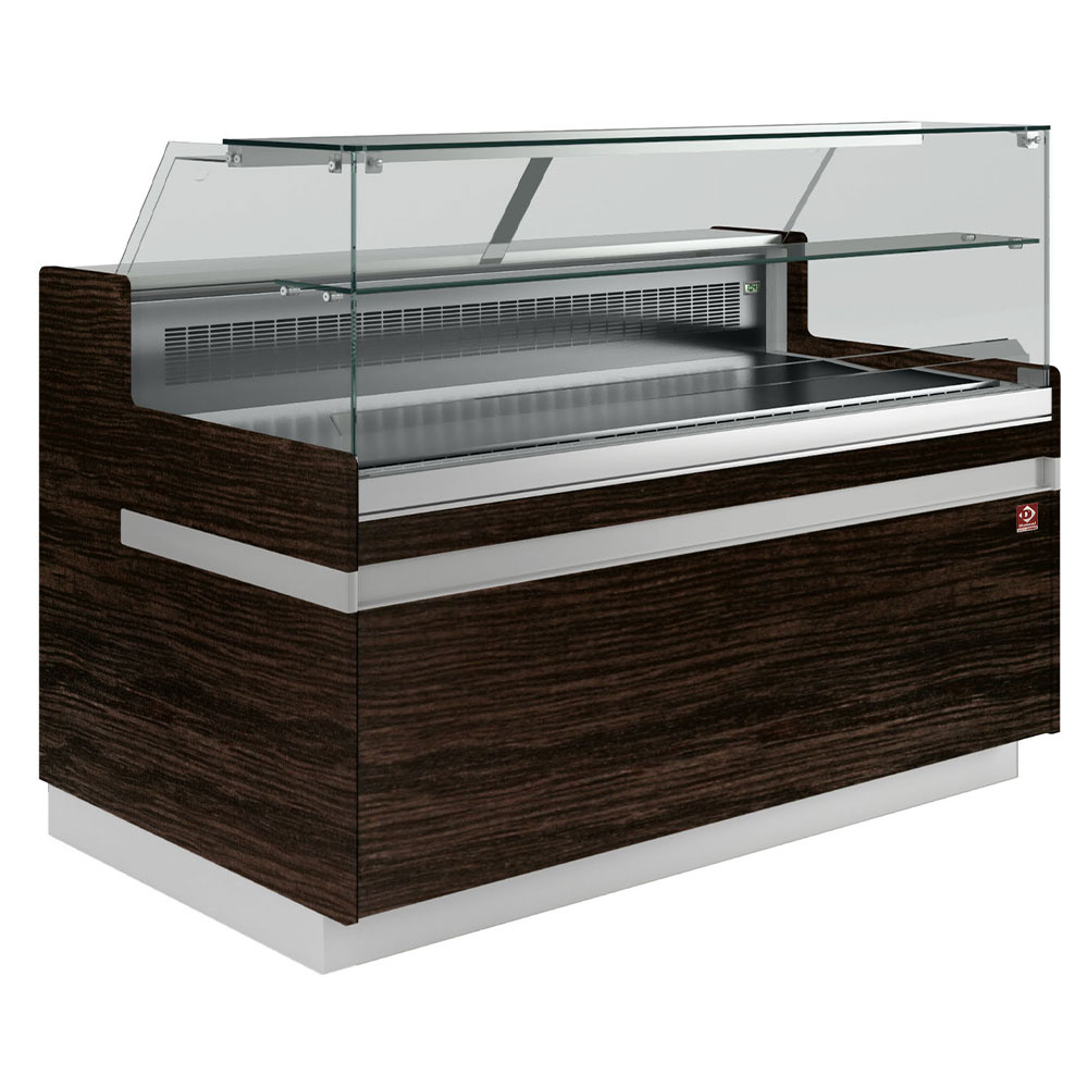 Banco vitrina refrigerado, EN & GN, cristal bajo, ventilado, sin reserva