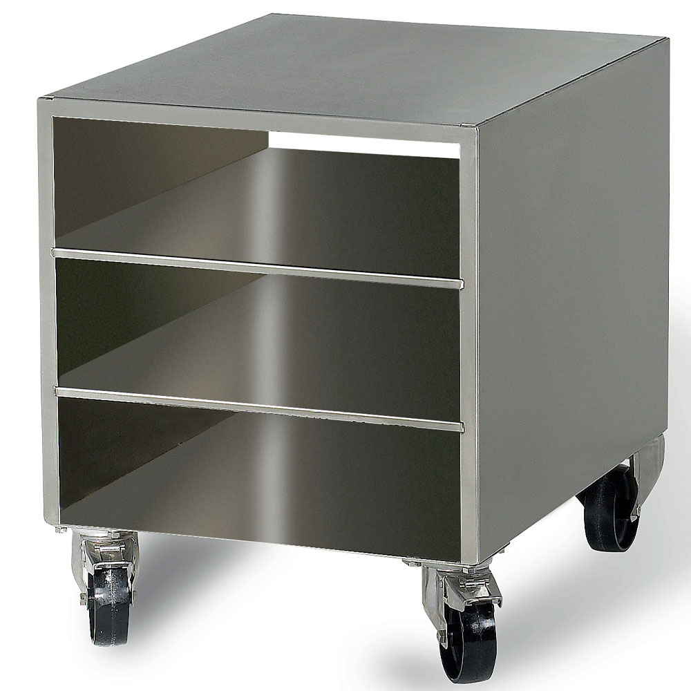 Mueble inox para máquina sistema vacio, sobre ruedas, desmontable