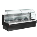Mostrador vitrina refrigerado, estático, sistema de cajón, sin reserva - NEGRO