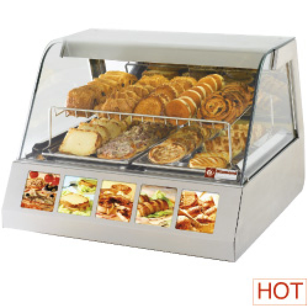 Vitrina calentadora 2x GN 1/1 ventilado