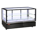 Vitrina caliente EN o GN, ventilada, 2 niveles, NEGRA