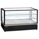 Vitrina enfriadora, EN o GN, ventilado, 3 niveles, NEGRO