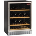 Armario para vinos, ventilada, puerta de  acero inoxidable, 160 Lt., BLACK