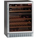 Armario para vinos, ventilada, puerta de  acero inoxidable, 160 Lt., BLACK, 2 T°  BLACK