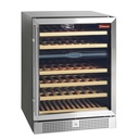 Armario para vinos, ventilada, puerta de  acero inoxidable, 160 Lt., BLACK, 2 T°  BLACK
