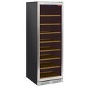 Armario para vinos, ventilada , puerta de acero inoxidable, 470 Lt., - NEGRO