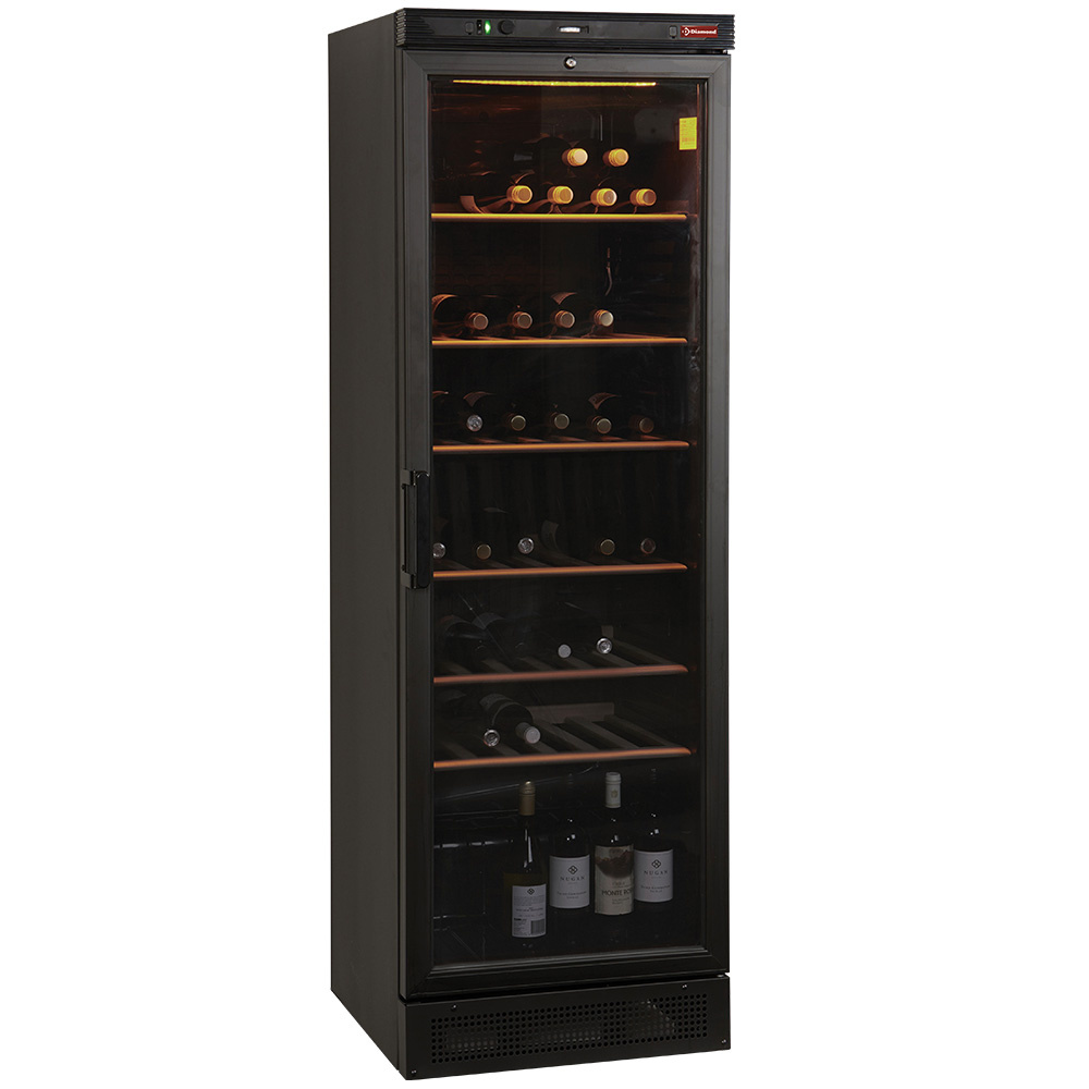 Armario para vinos, 380 litros NEGRO
