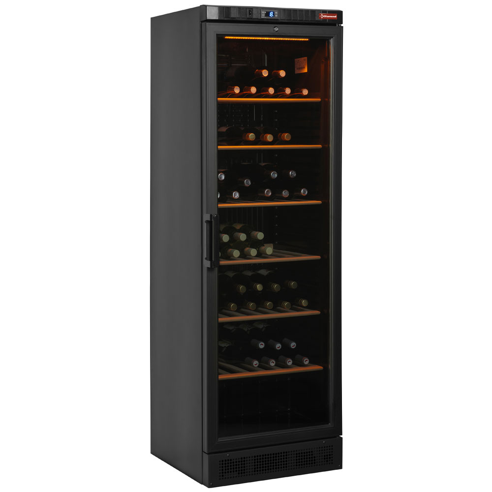 Ventilado armario para vinos, 380 litros NEGRO