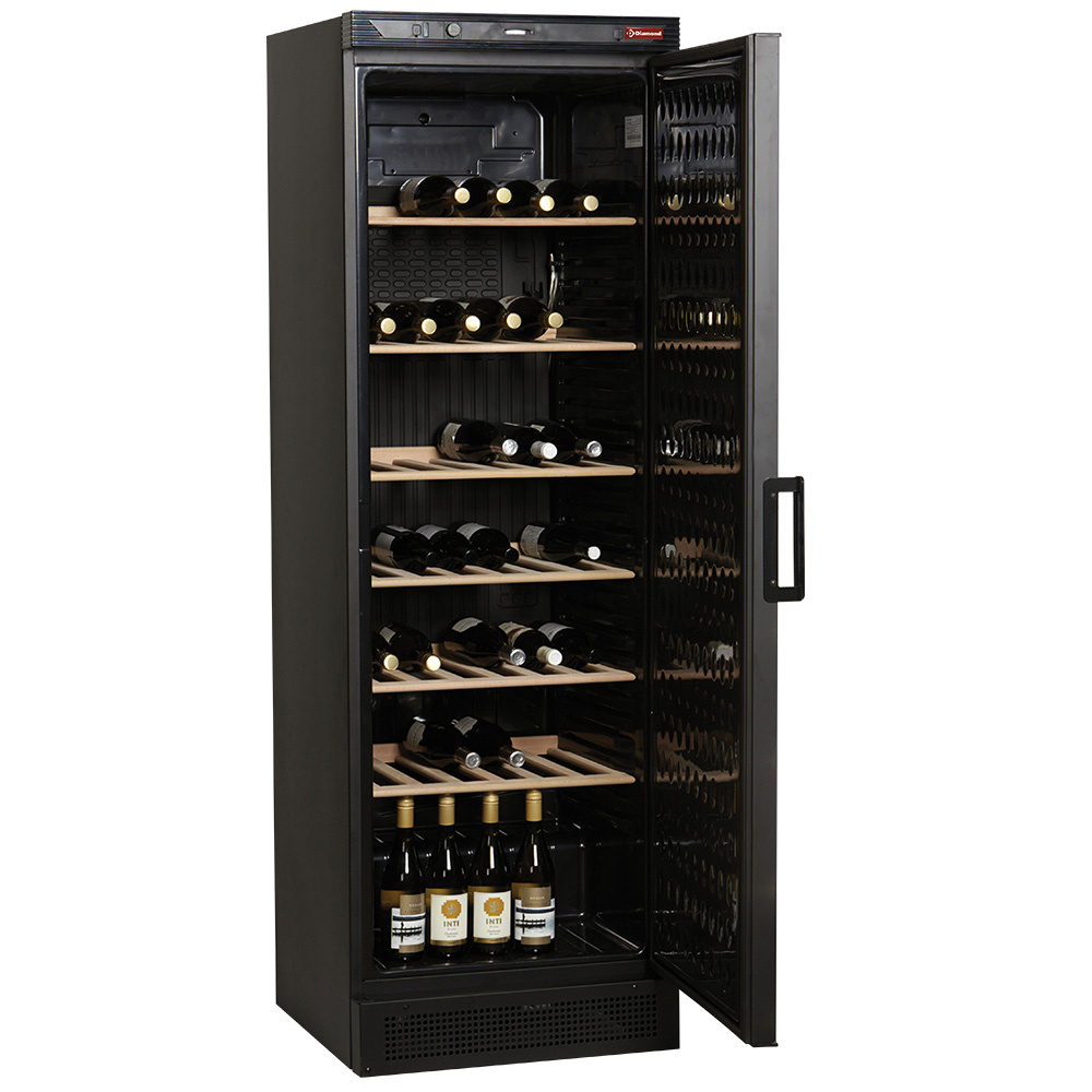 Armario para vinos, 380 litros, NEGRO