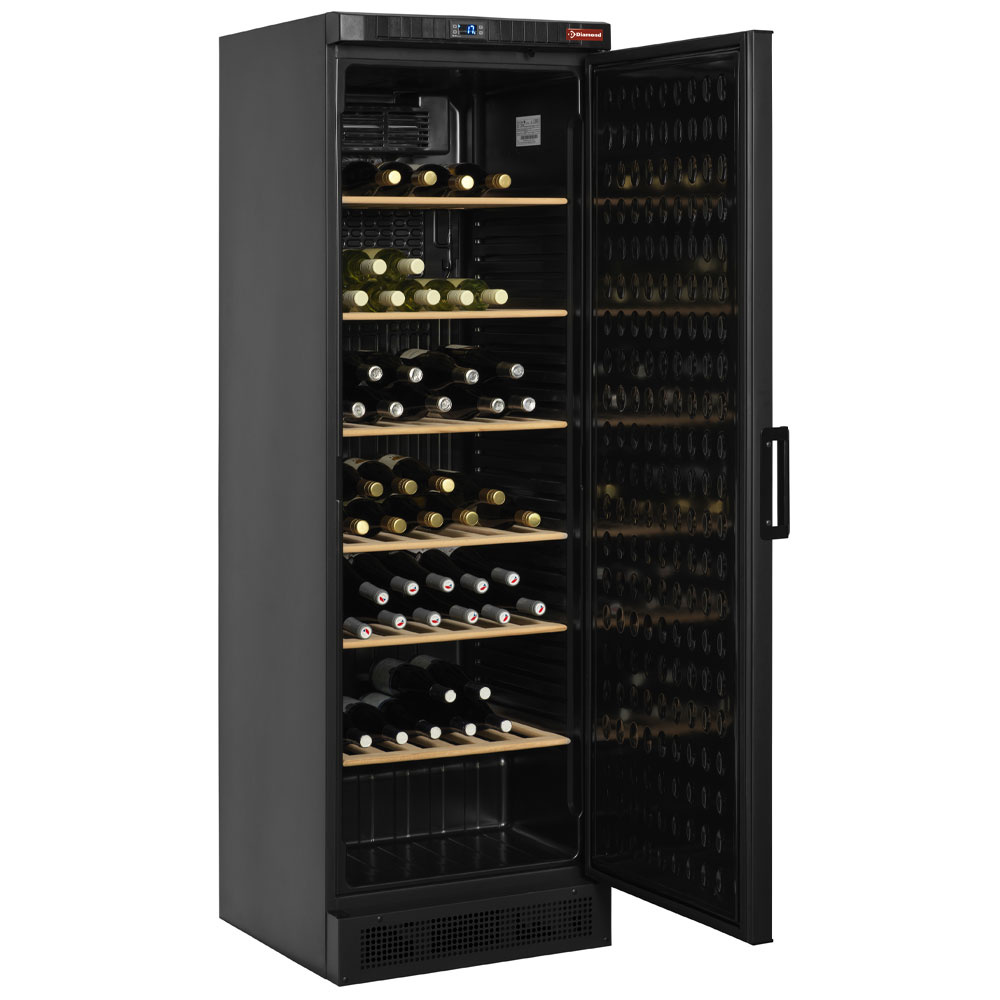 Armario para vinos, ventilatedo, 380 litros, NEGRO
