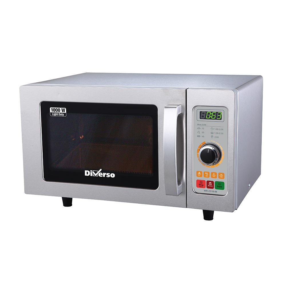 Micro-ondas en inox., 1000 W. (25 Lt), mecánico